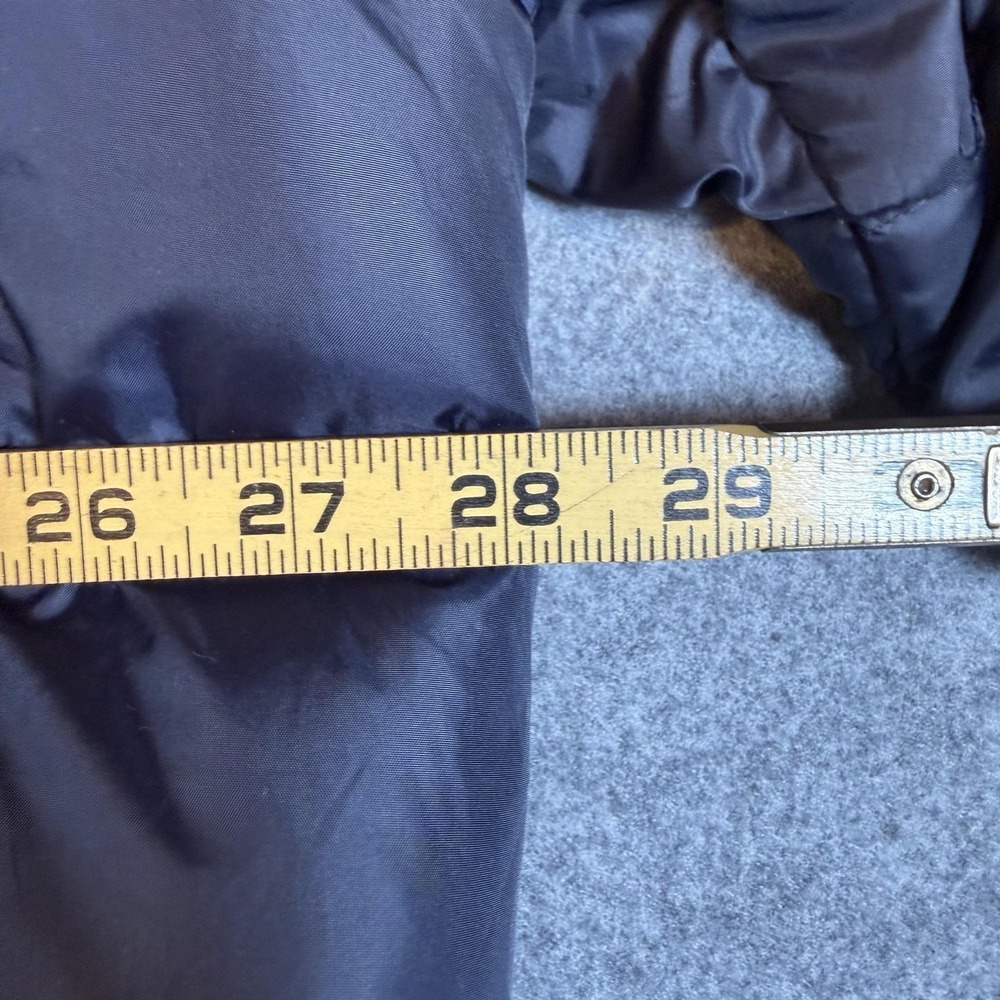 Eddie Bauer Jacket Mens 2XL Black Goose Down Puffer Full Zip Hooded Winter Coat - Picture 9 of 10